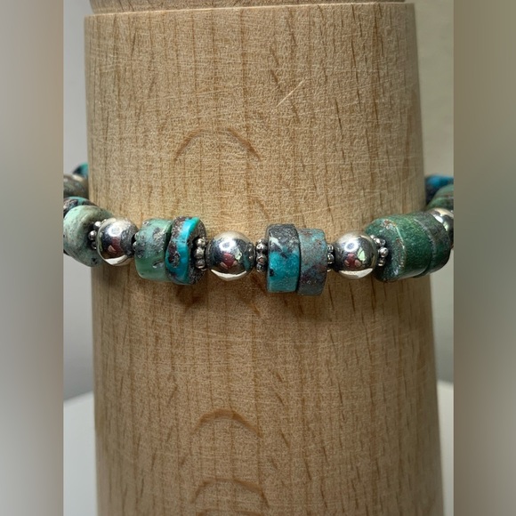 Silpada Vintage RARE Sterling Silver & Turquoise Bead Bracelet/Earring Set - Picture 6 of 16